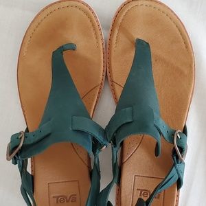 Teva Arctic Encanta Leather T-Strap Sandal.